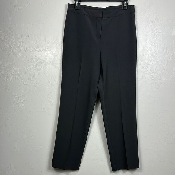 St. John Classic High Rise Straight Leg Trousers Pants In Dark Gray Size 4 - Picture 2 of 8
